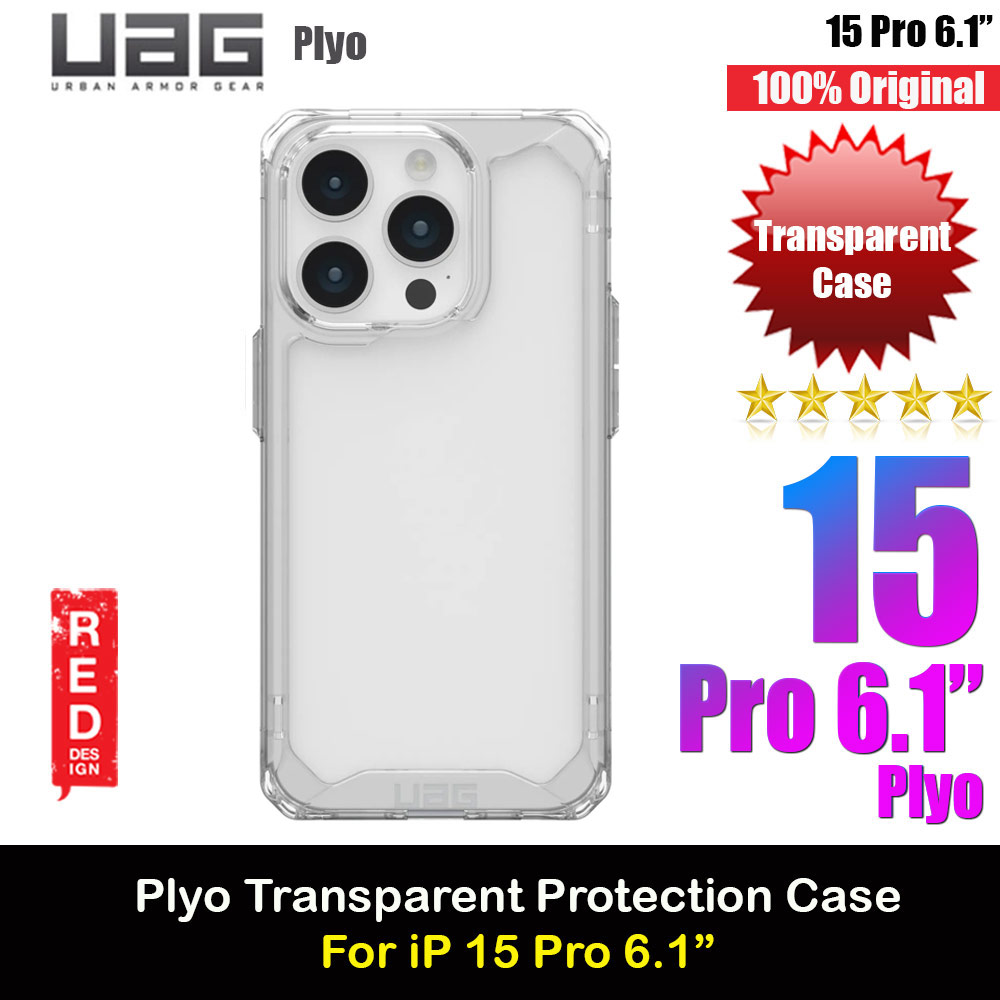 Picture of UAG Plyo Drop Proof Shock Impact Resistant Transparent Clear Case for iPhone 15 Pro 6.1 (Ice) Apple iPhone 15 Pro 6.1- Apple iPhone 15 Pro 6.1 Cases, Apple iPhone 15 Pro 6.1 Covers, iPad Cases and a wide selection of Apple iPhone 15 Pro 6.1 Accessories in Malaysia, Sabah, Sarawak and Singapore 