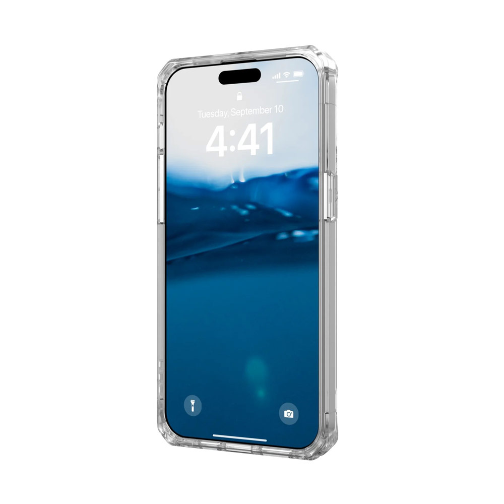 Picture of Apple iPhone 15 Pro 6.1 Case | UAG Plyo Drop Proof Shock Impact Resistant Transparent Clear Case for iPhone 15 Pro 6.1 (Ice)