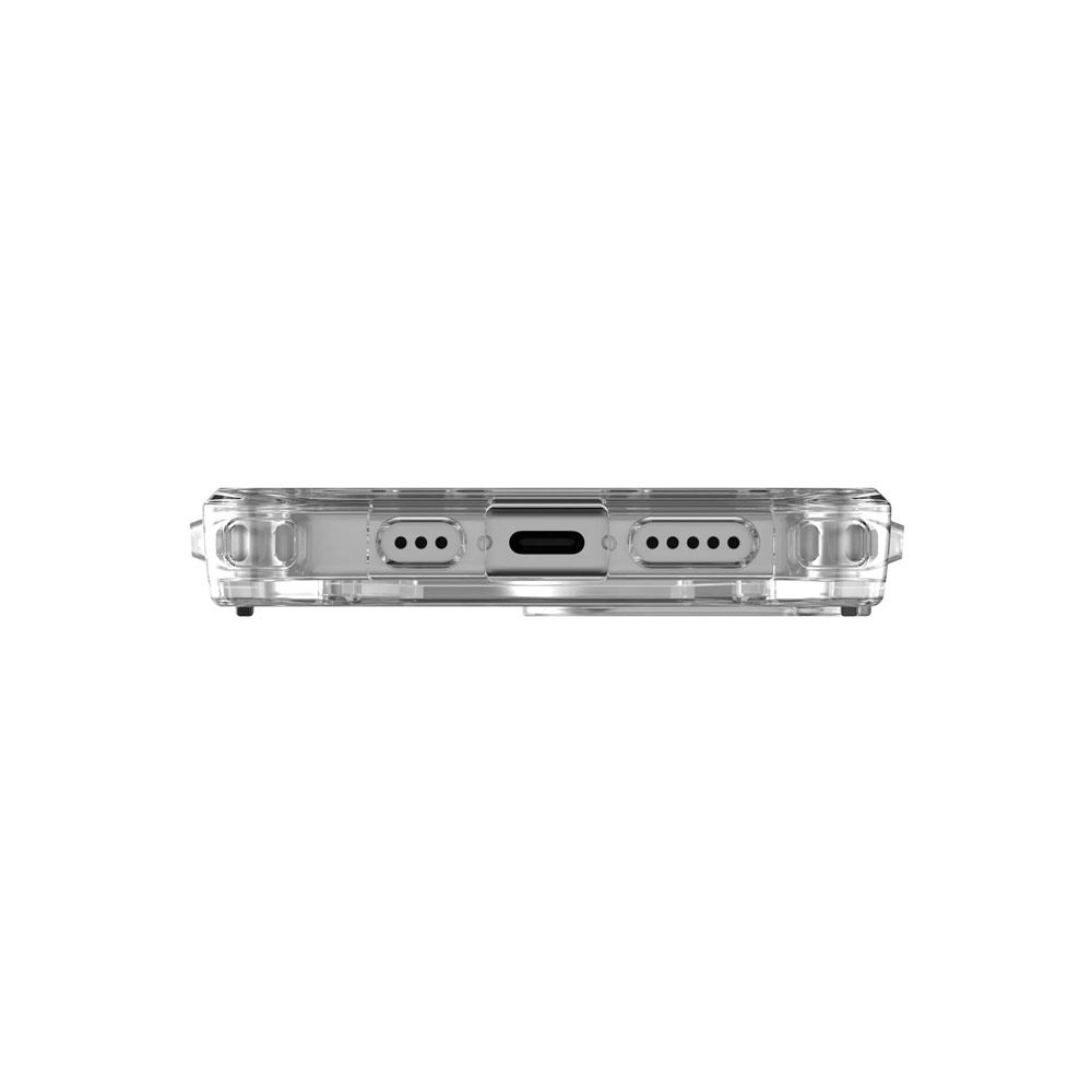 Picture of Apple iPhone 15 6.1 Case | UAG Plyo Magsafe Compatible Drop Proof Shock Impact Resistant Transparent Clear Case for iPhone 15 6.1 (Ice Silver)