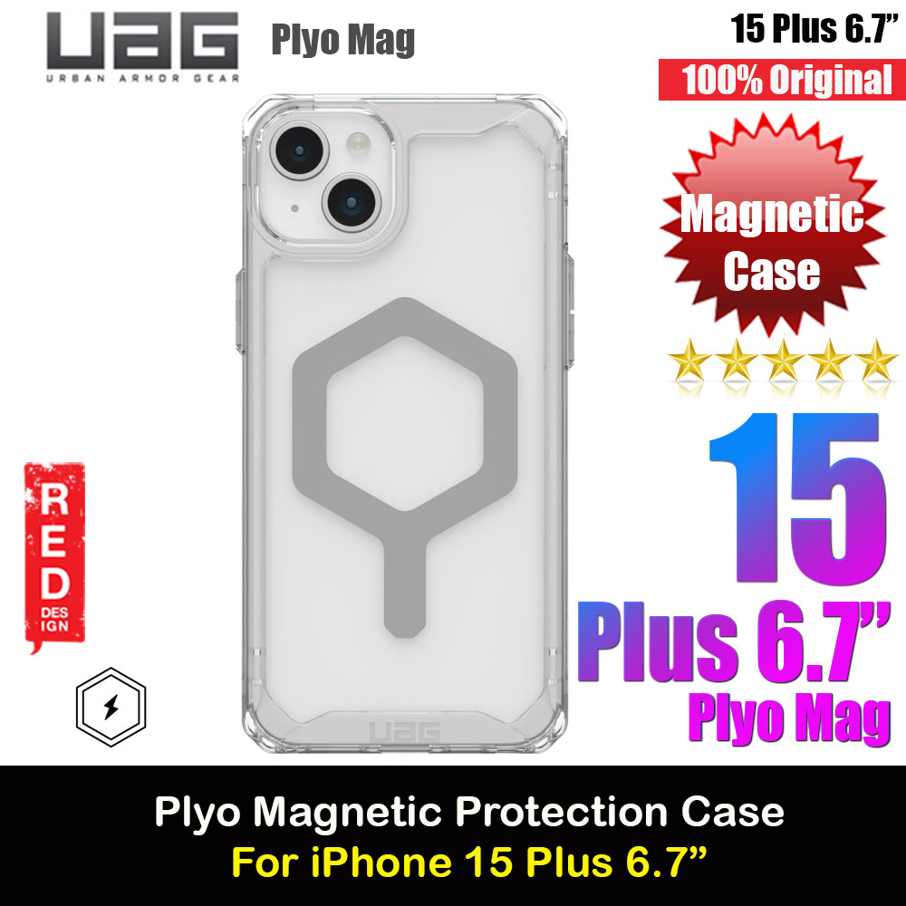 Picture of UAG Plyo Magsafe Compatible Drop Proof Shock Impact Resistant Transparent Clear Case for iPhone 15 Plus 6.7 (Ice Silver) Apple iPhone 15 Plus 6.7- Apple iPhone 15 Plus 6.7 Cases, Apple iPhone 15 Plus 6.7 Covers, iPad Cases and a wide selection of Apple iPhone 15 Plus 6.7 Accessories in Malaysia, Sabah, Sarawak and Singapore 
