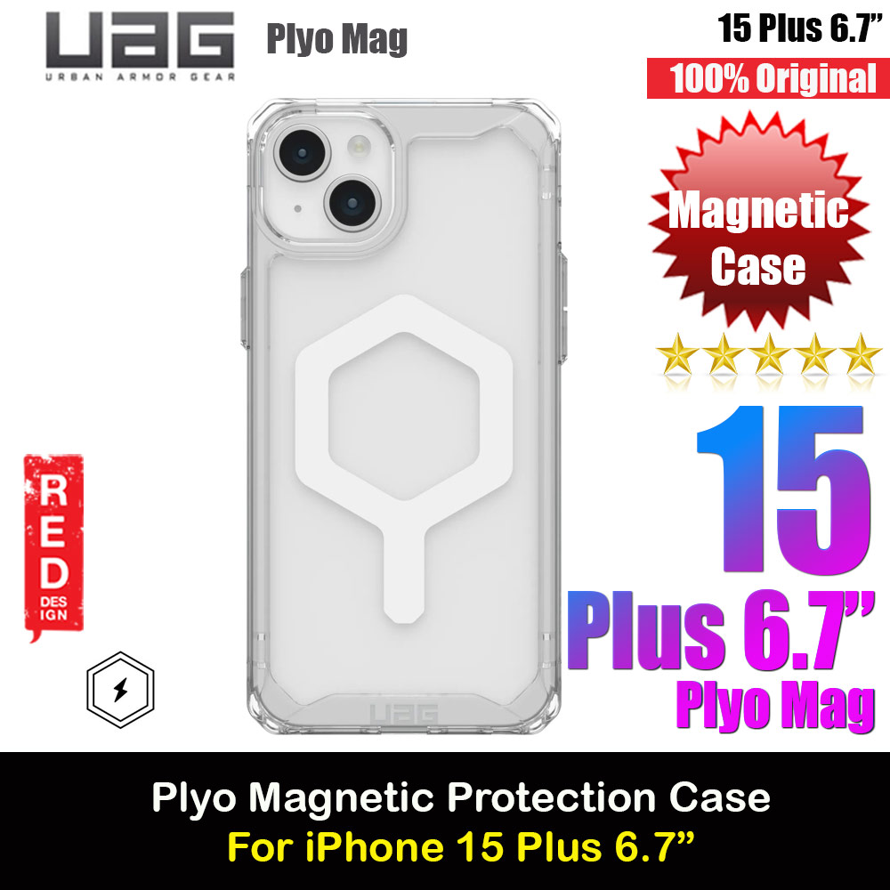 Picture of UAG Plyo Magsafe Compatible Drop Proof Shock Impact Resistant Transparent Clear Case for iPhone 15 Plus 6.7 (Ice White) Apple iPhone 15 Plus 6.7- Apple iPhone 15 Plus 6.7 Cases, Apple iPhone 15 Plus 6.7 Covers, iPad Cases and a wide selection of Apple iPhone 15 Plus 6.7 Accessories in Malaysia, Sabah, Sarawak and Singapore 