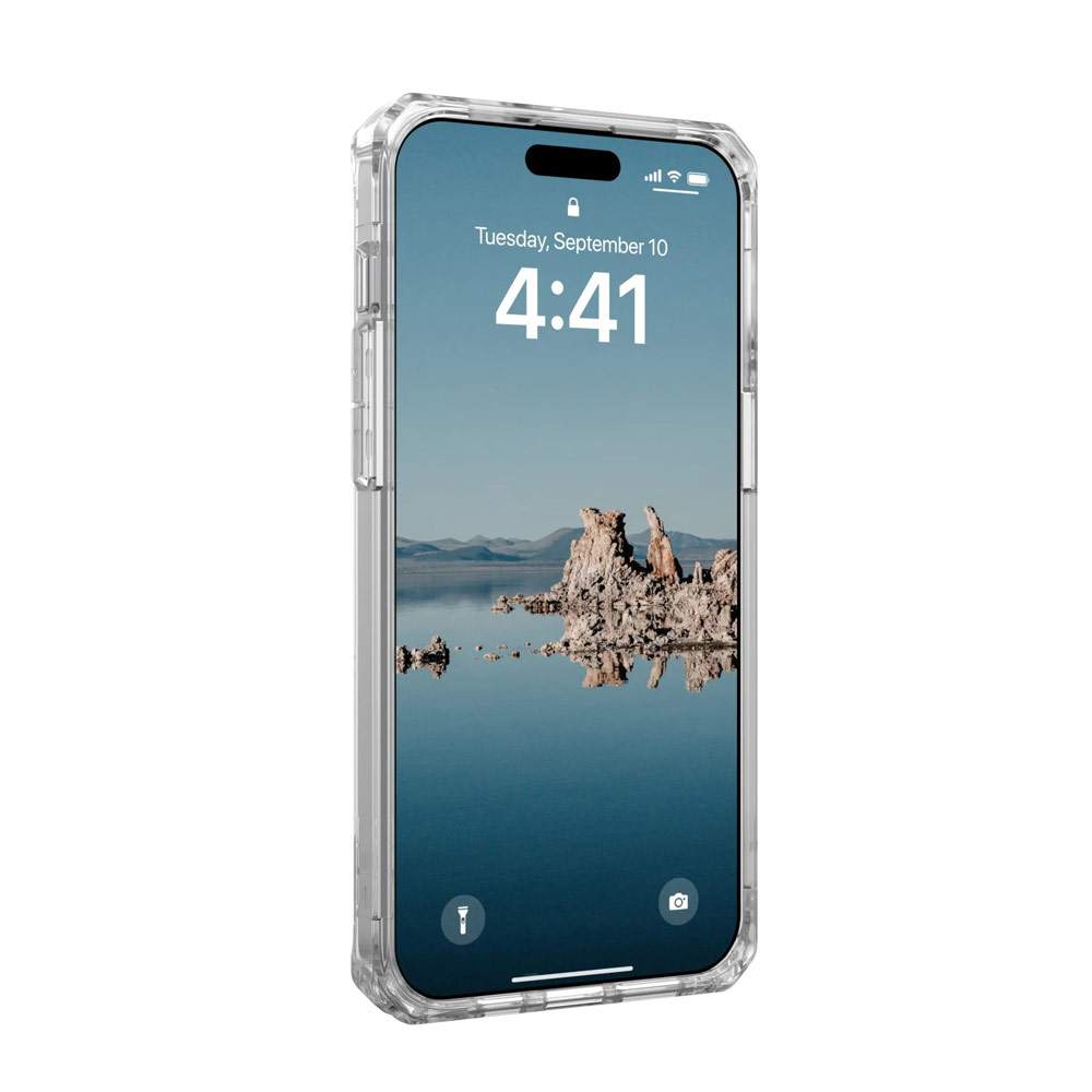 Picture of Apple iPhone 15 Pro Max 6.7 Case | UAG Plyo Magsafe Compatible Drop Proof Shock Impact Resistant Transparent Clear Case for iPhone 15 Pro Max 6.7 (Ice White)