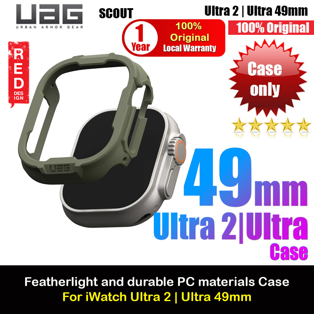 Picture of UAG Lightweight Drop Protection Case for Apple Watch 49mm Ultra Ultra 2 (Foliage Green) Apple Watch 49mm	Ultra- Apple Watch 49mm	Ultra Cases, Apple Watch 49mm	Ultra Covers, iPad Cases and a wide selection of Apple Watch 49mm	Ultra Accessories in Malaysia, Sabah, Sarawak and Singapore 