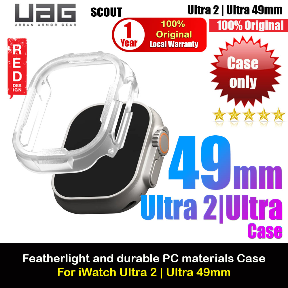 Picture of UAG Lightweight Drop Protection Case for Apple Watch 49mm Ultra Ultra 2 (Frosted Ice) Apple Watch 49mm	Ultra- Apple Watch 49mm	Ultra Cases, Apple Watch 49mm	Ultra Covers, iPad Cases and a wide selection of Apple Watch 49mm	Ultra Accessories in Malaysia, Sabah, Sarawak and Singapore 