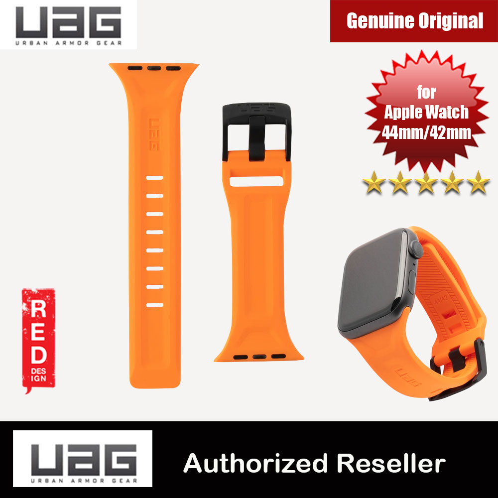 Picture of UAG Scout Silicone Watch Strap for Apple Watch 42mm 44mm Series 4 Series 5 Series 6 Series SE (Orange) Red Design- Red Design Cases, Red Design Covers, iPad Cases and a wide selection of Red Design Accessories in Malaysia, Sabah, Sarawak and Singapore 