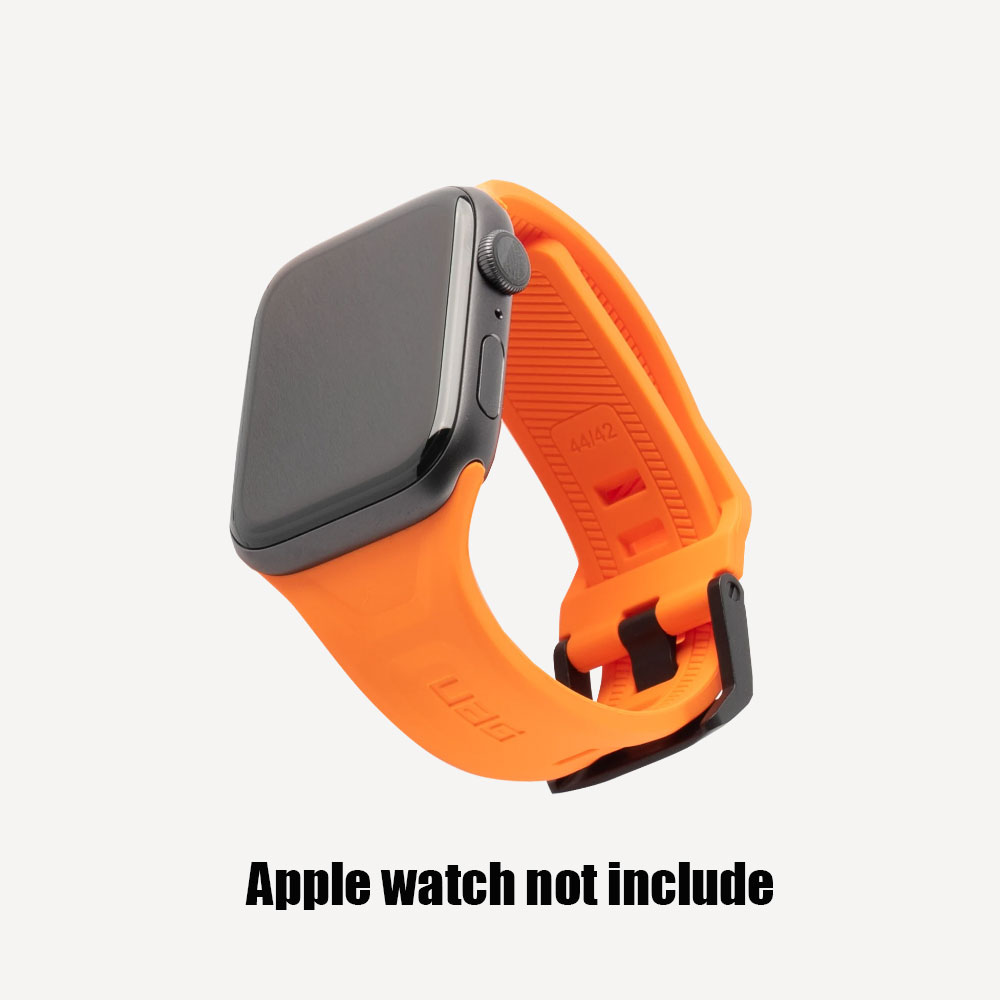 Picture of UAG Scout Silicone Watch Strap for Apple Watch 42mm 44mm Series 4 Series 5 Series 6 Series SE (Orange)