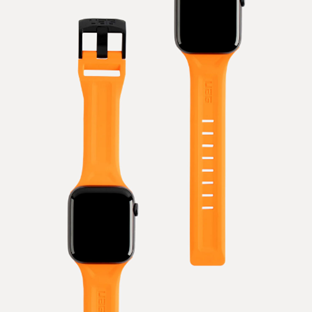 Picture of UAG Scout Silicone Watch Strap for Apple Watch 42mm 44mm Series 4 Series 5 Series 6 Series SE (Orange)
