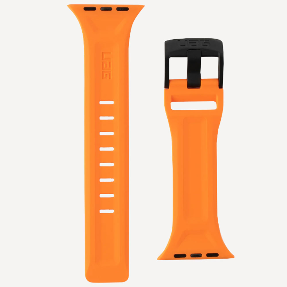 Picture of UAG Scout Silicone Watch Strap for Apple Watch 42mm 44mm Series 4 Series 5 Series 6 Series SE (Orange)