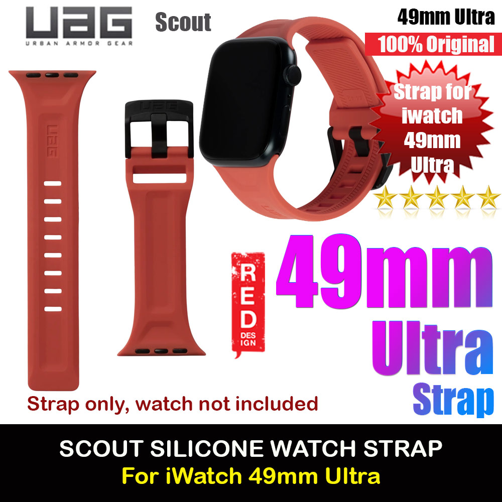Picture of UAG Scout Silicone Strap for Apple Watch 49mm Ultra (Rust) Apple Watch 49mm	Ultra- Apple Watch 49mm	Ultra Cases, Apple Watch 49mm	Ultra Covers, iPad Cases and a wide selection of Apple Watch 49mm	Ultra Accessories in Malaysia, Sabah, Sarawak and Singapore 