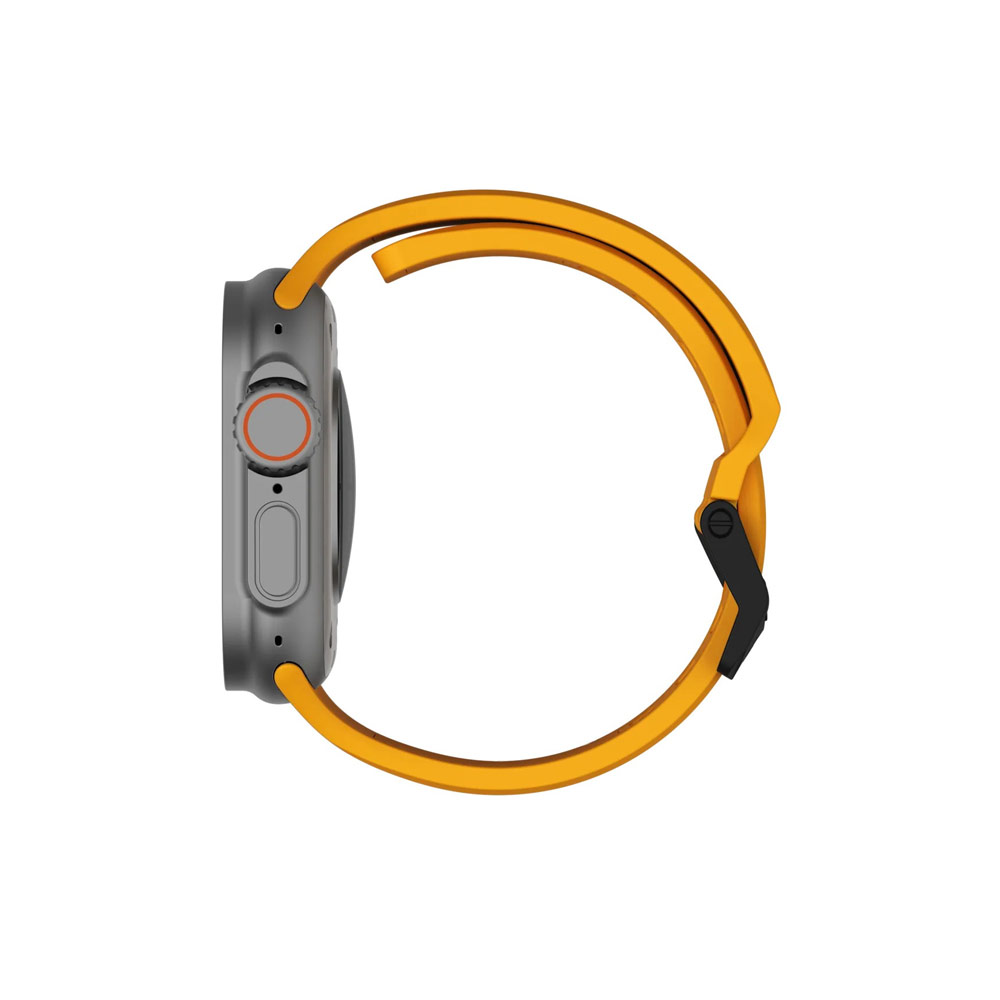 Picture of Apple Watch 10 46mm  | UAG Scout Silicone Strap for Apple Watch 44mm 45mm 46mm 49mm Ultra 1 2 3 (Heritage Yellow)