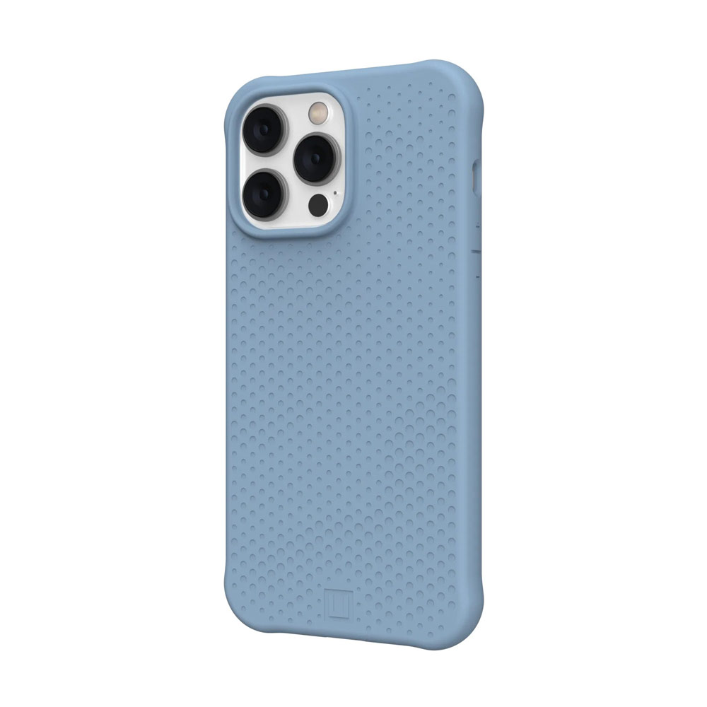 Picture of Apple iPhone 14 Pro Max 6.7 Case | UAG U Dot Series Soft Liquid Silicone Drop Protection Case with Magsafe Compatible for iPhone 14 Pro Max 6.7 (Cerulean)