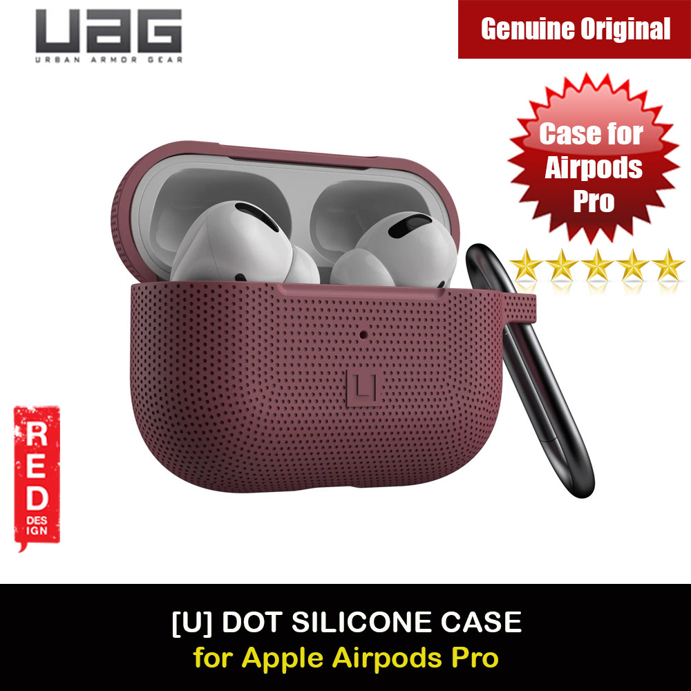 Picture of UAG [U] Dot Silicone Airpdds Pro Case with Detachable Carabiner for Airpods Pro Airpod Pro (Aubergine) Apple Airpods Pro- Apple Airpods Pro Cases, Apple Airpods Pro Covers, iPad Cases and a wide selection of Apple Airpods Pro Accessories in Malaysia, Sabah, Sarawak and Singapore 