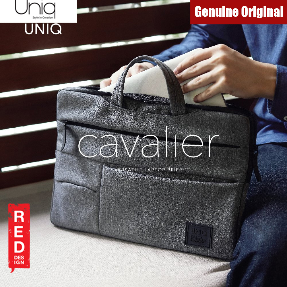 Picture of Uniq Cavalier Laptop Sleeve with Multi compartment fit up to 15 inches (Grey)