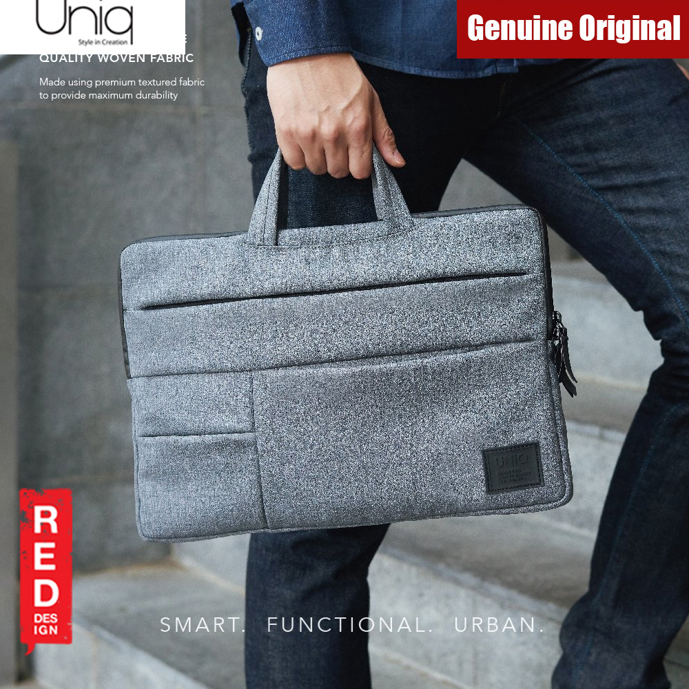 Picture of Uniq Cavalier Laptop Sleeve with Multi compartment fit up to 15 inches (Grey)