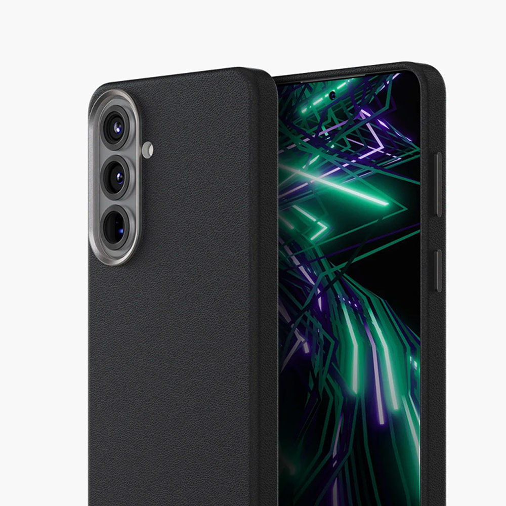 Picture of Samsung Galaxy S26 Plus Case | Uniq Lyden Vegan Leather MagClick Charging Case for Samsung Galaxy S26 Plus (Dallas Black)