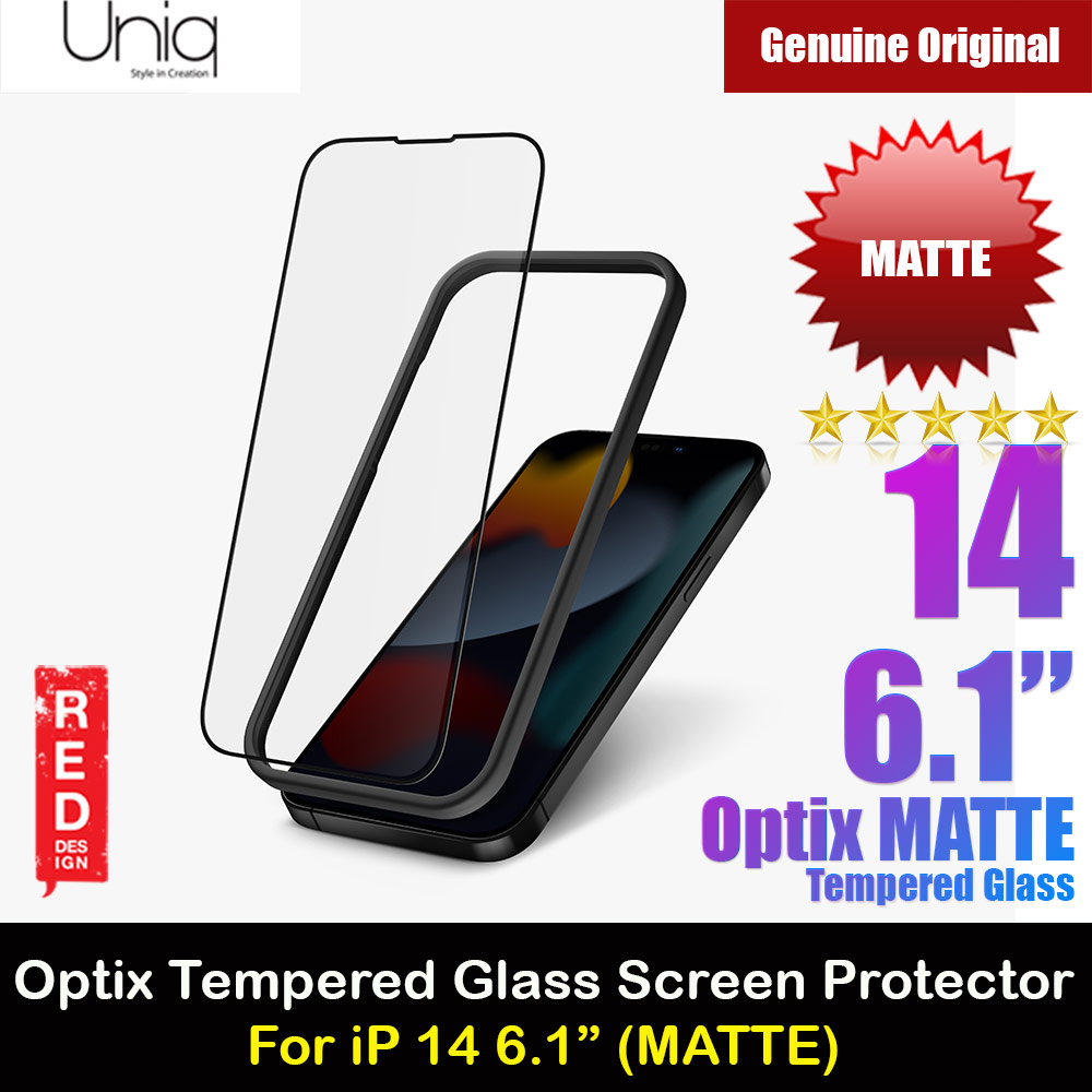 Picture of Uniq Optix Matte HD Clear 2.85D Tempered Glass Screen Protector for iPhone 14 6.1 (Matte ) Apple iPhone 14 6.1- Apple iPhone 14 6.1 Cases, Apple iPhone 14 6.1 Covers, iPad Cases and a wide selection of Apple iPhone 14 6.1 Accessories in Malaysia, Sabah, Sarawak and Singapore 