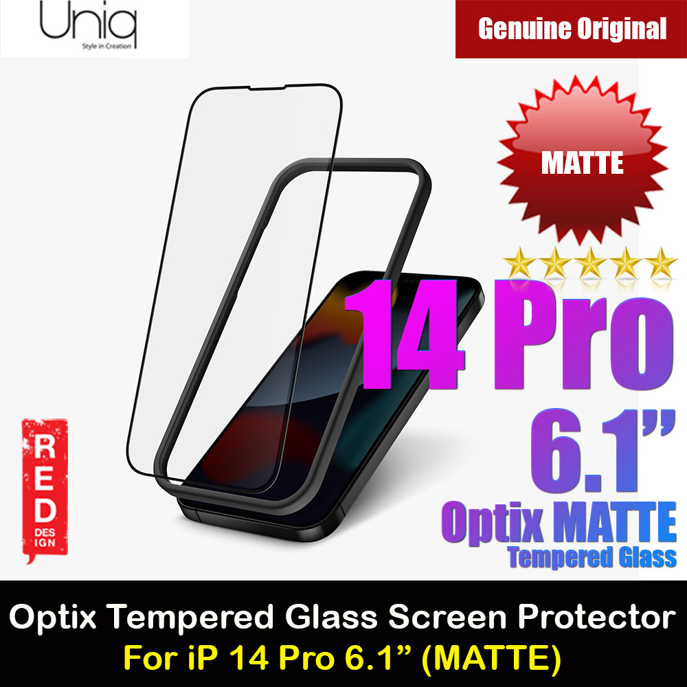 Picture of Uniq Optix Matte HD Clear 2.85D Tempered Glass Screen Protector for iPhone 14 Pro 6.1 (Matte ) Apple iPhone 14 Pro 6.1- Apple iPhone 14 Pro 6.1 Cases, Apple iPhone 14 Pro 6.1 Covers, iPad Cases and a wide selection of Apple iPhone 14 Pro 6.1 Accessories in Malaysia, Sabah, Sarawak and Singapore 