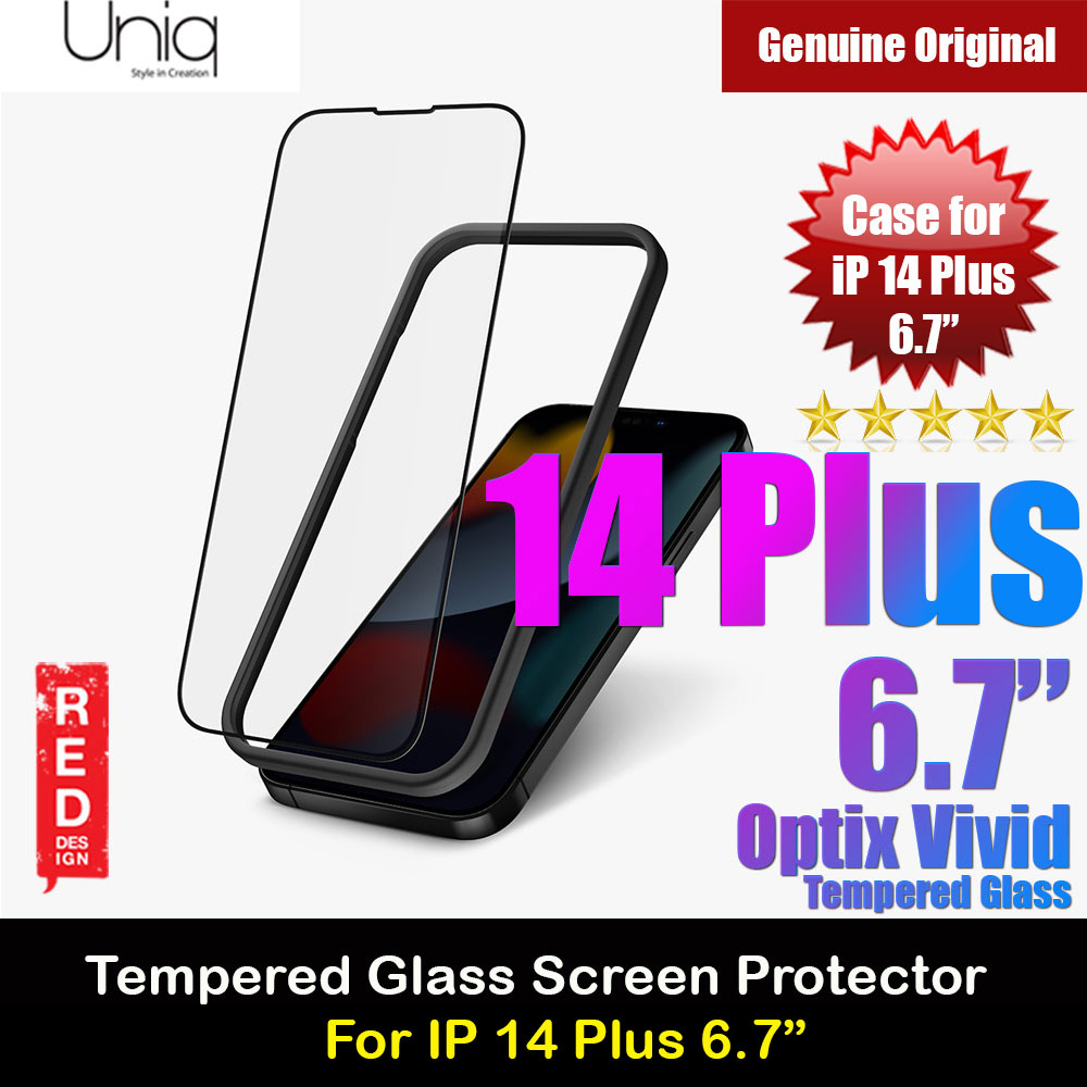 Picture of Uniq Optix Vivid HD Clear 2.85D Tempered Glass Screen Protector for iPhone 14 Plus 6.7 (HD Clear) Apple iPhone 14 Plus 6.7- Apple iPhone 14 Plus 6.7 Cases, Apple iPhone 14 Plus 6.7 Covers, iPad Cases and a wide selection of Apple iPhone 14 Plus 6.7 Accessories in Malaysia, Sabah, Sarawak and Singapore 