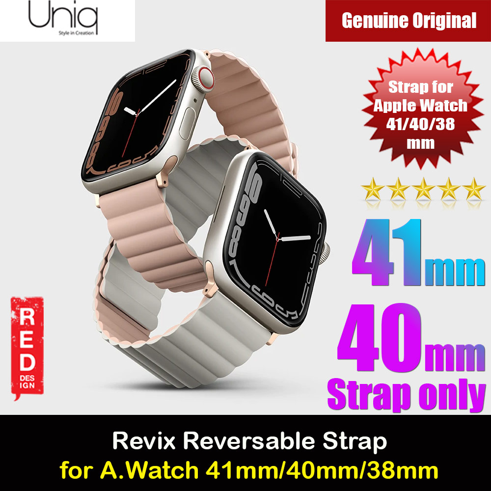 Picture of Uniq Revix Reversible Magnetic Silicone Strap Apple Watch 41mm 40mm 38mm Series 1 2 3 4 5 6 7 SE Nike (Pink Beige) Apple Watch 38mm- Apple Watch 38mm Cases, Apple Watch 38mm Covers, iPad Cases and a wide selection of Apple Watch 38mm Accessories in Malaysia, Sabah, Sarawak and Singapore 