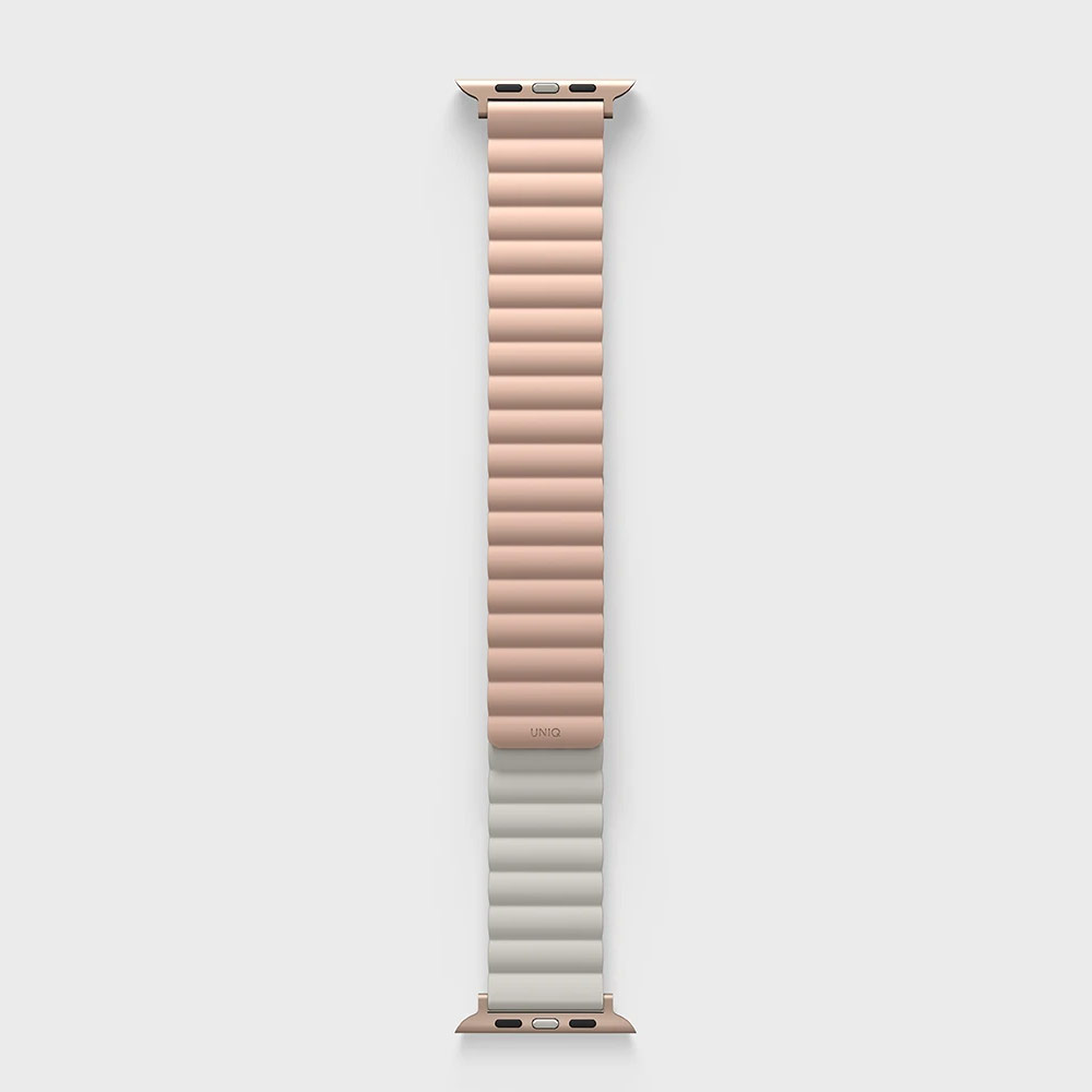 Picture of Apple Watch 38mm  | Uniq Revix Reversible Magnetic Silicone Strap Apple Watch 41mm 40mm 38mm Series 1 2 3 4 5 6 7 SE Nike (Pink Beige)