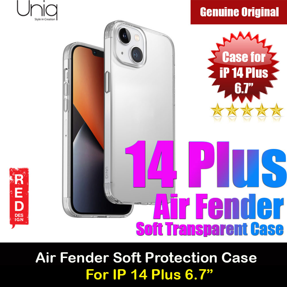 Picture of Uniq Air Fender Slim Ultra Light Flex Soft Drop Protection Case for iPhone 14 Plus 6.7 (Nule Transparent Clear) Apple iPhone 14 Plus 6.7- Apple iPhone 14 Plus 6.7 Cases, Apple iPhone 14 Plus 6.7 Covers, iPad Cases and a wide selection of Apple iPhone 14 Plus 6.7 Accessories in Malaysia, Sabah, Sarawak and Singapore 