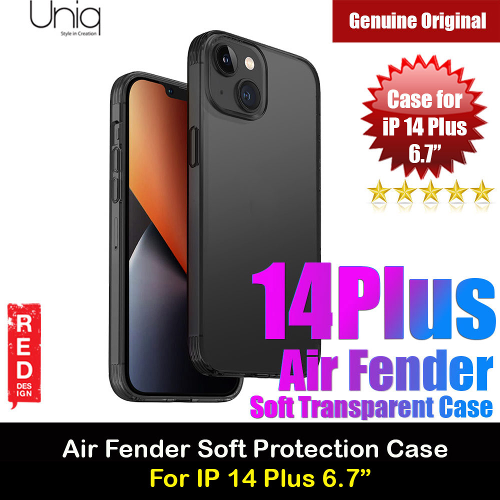 Picture of Uniq Air Fender Slim Ultra Light Flex Soft Drop Protection Case for iPhone 14 Plus 6.7 (Grey Tinted) Apple iPhone 14 Plus 6.7- Apple iPhone 14 Plus 6.7 Cases, Apple iPhone 14 Plus 6.7 Covers, iPad Cases and a wide selection of Apple iPhone 14 Plus 6.7 Accessories in Malaysia, Sabah, Sarawak and Singapore 