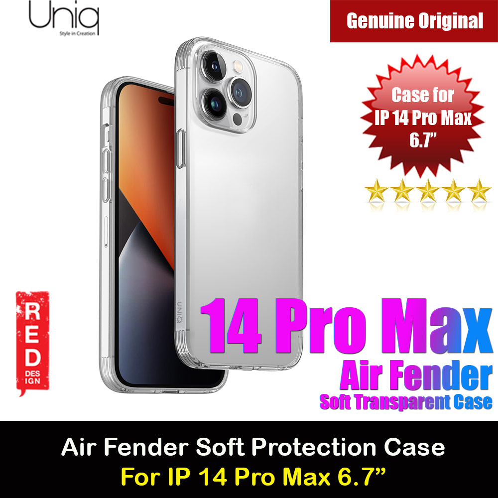 Picture of Uniq Air Fender Slim Ultra Light Flex Soft Drop Protection Case for iPhone 14 Pro Max 6.7 (Nule Transparent Clear) Apple iPhone 14 Pro Max 6.7- Apple iPhone 14 Pro Max 6.7 Cases, Apple iPhone 14 Pro Max 6.7 Covers, iPad Cases and a wide selection of Apple iPhone 14 Pro Max 6.7 Accessories in Malaysia, Sabah, Sarawak and Singapore 