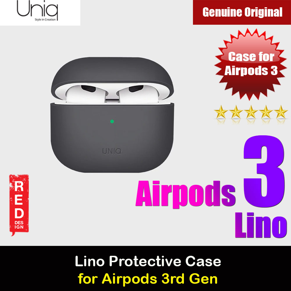 Picture of Uniq Lino Airpods 3 Snap Case High Quality Liquid Silicone Case for Airpods 3 Airpods 3rd Gen (Grey) Apple Airpods 3- Apple Airpods 3 Cases, Apple Airpods 3 Covers, iPad Cases and a wide selection of Apple Airpods 3 Accessories in Malaysia, Sabah, Sarawak and Singapore 