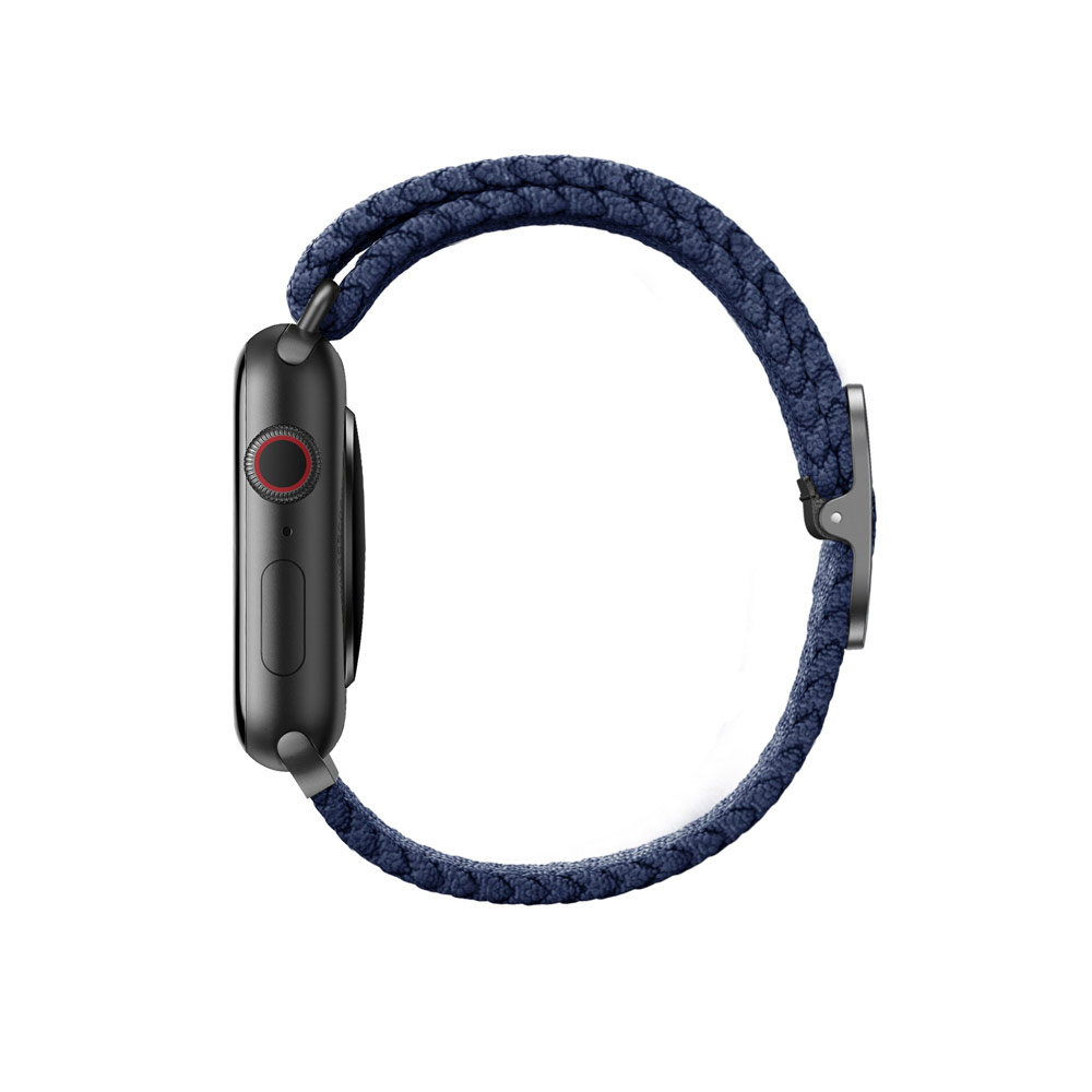 Picture of Apple Watch 38mm  | Uniq Aspen Woven Soft Breathable Comfort Strap for Apple Watch 40mm 38mm Series 1 2 3 4 5 6 SE Nike (Blue)