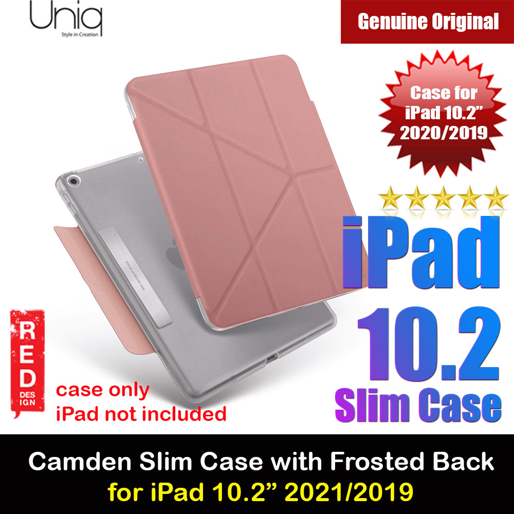 Picture of Uniq Camden Antimicrobial Ultra Slim and Lightweight Landscape Portrait Typing Flip Stand Case for Apple iPad 10.2 8th generation 2019  Apple iPad 10.2 9th generation 2021 (Pink) Apple iPad 10.2 8th gen 2020- Apple iPad 10.2 8th gen 2020 Cases, Apple iPad 10.2 8th gen 2020 Covers, iPad Cases and a wide selection of Apple iPad 10.2 8th gen 2020 Accessories in Malaysia, Sabah, Sarawak and Singapore 