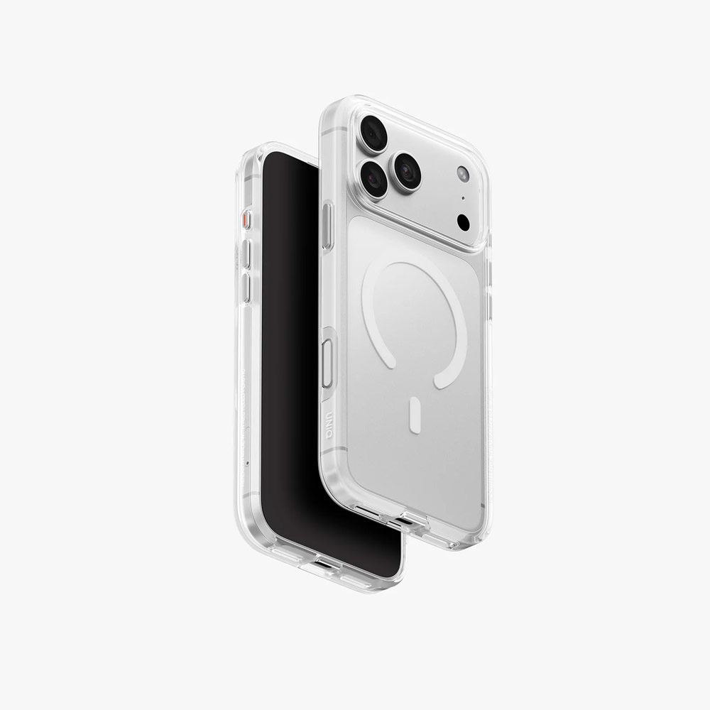 Picture of Apple iPhone 18 Pro Max Case | Uniq Clario MagClick Eco-Friendly Drop Protection Case with Camera Control Button for iPhone 18 Pro Max 6.9 - Lucent Clear