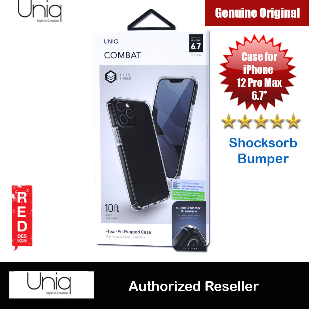 Picture of Uniq Combat Ultra Tough Drop Protection Case for iPhone 12 Pro Max 6.7 (Black) Apple iPhone 12 Pro Max 6.7- Apple iPhone 12 Pro Max 6.7 Cases, Apple iPhone 12 Pro Max 6.7 Covers, iPad Cases and a wide selection of Apple iPhone 12 Pro Max 6.7 Accessories in Malaysia, Sabah, Sarawak and Singapore 