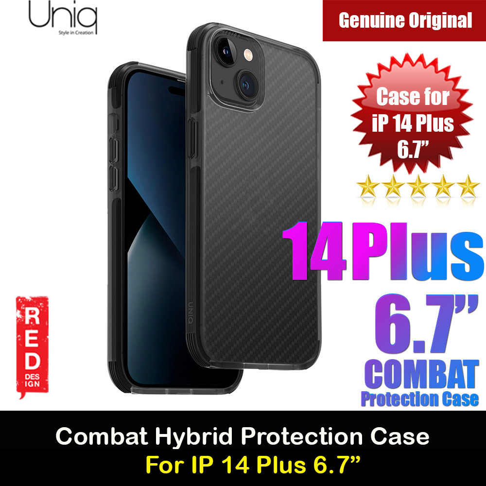 Picture of Uniq Combat Hybrid Ultra Tough Drop Protection Case for iPhone 14 Plus 6.7 (Aramid Smoke) Apple iPhone 14 Plus 6.7- Apple iPhone 14 Plus 6.7 Cases, Apple iPhone 14 Plus 6.7 Covers, iPad Cases and a wide selection of Apple iPhone 14 Plus 6.7 Accessories in Malaysia, Sabah, Sarawak and Singapore 
