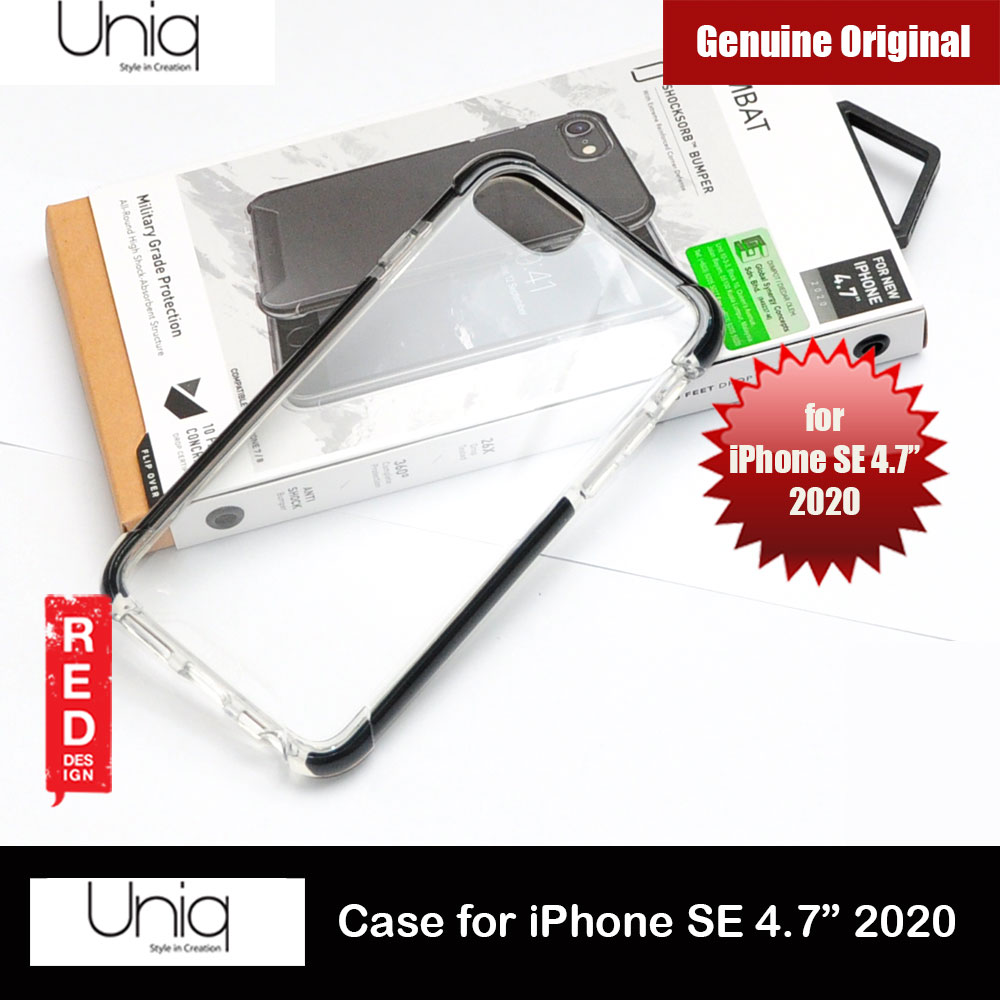 Picture of Uniq Combat Extreme Reinforced Corner Defense Protection Hybrid Case for Apple iPhone SE 4.7 2020 (Black) Apple iPhone SE 2020- Apple iPhone SE 2020 Cases, Apple iPhone SE 2020 Covers, iPad Cases and a wide selection of Apple iPhone SE 2020 Accessories in Malaysia, Sabah, Sarawak and Singapore 