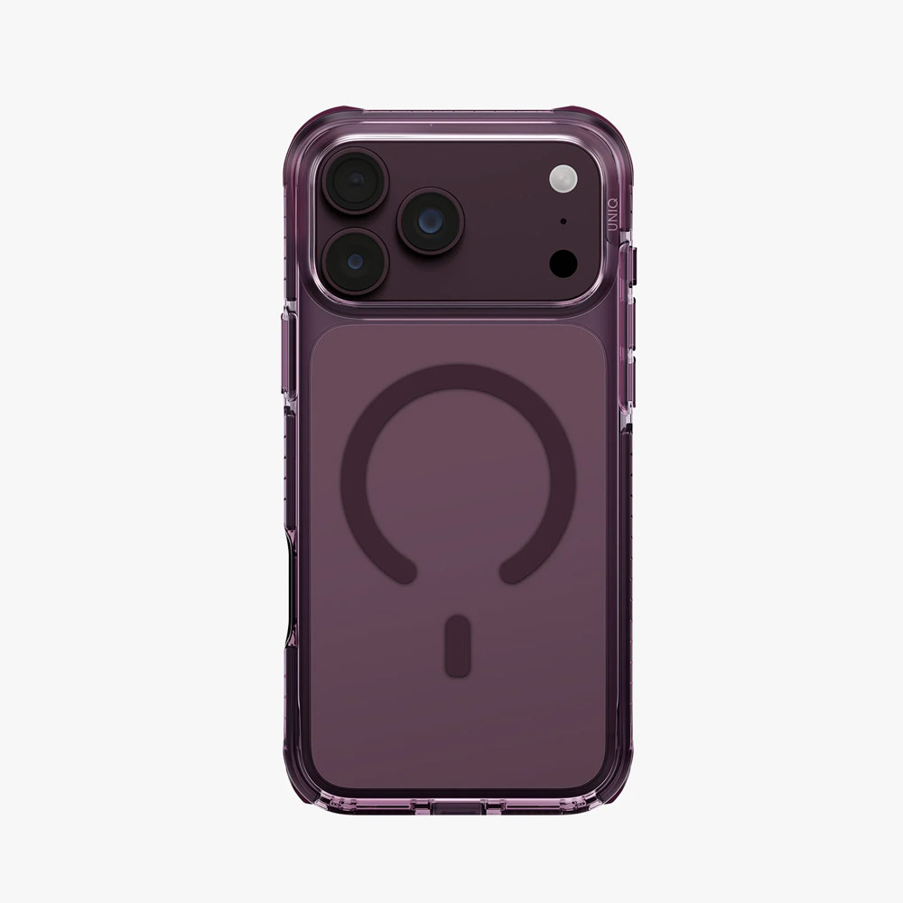 Picture of Apple iPhone 18 Pro Case | Uniq Clario MagClick Eco-Friendly Drop Protection Case with Camera Control Button for iPhone 18 Pro 6.3 - Fig Purple