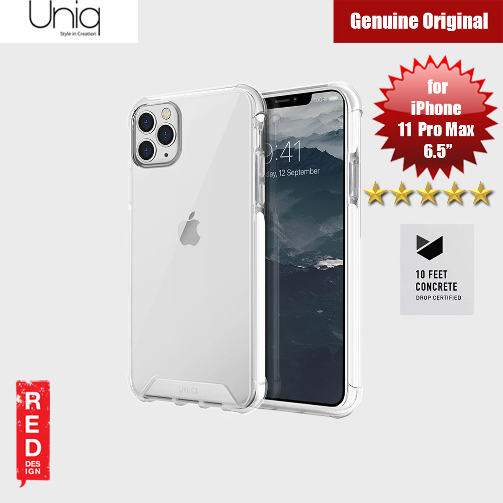 Uniq Combat Extreme Reinforced Corner Defense Protection Hybrid Case for Apple iPhone 11 Pro Max 6.5 (White)
