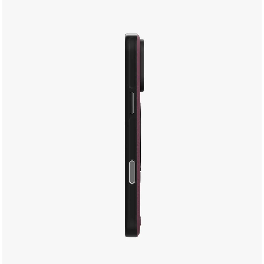 Picture of Apple iPhone 18 Pro Max Case | Uniq Elix 360 Kickstand Leather Drop Protection Magnetic Case with Camera Control Button for iPhone 18 Pro Max  - Deep Maroon