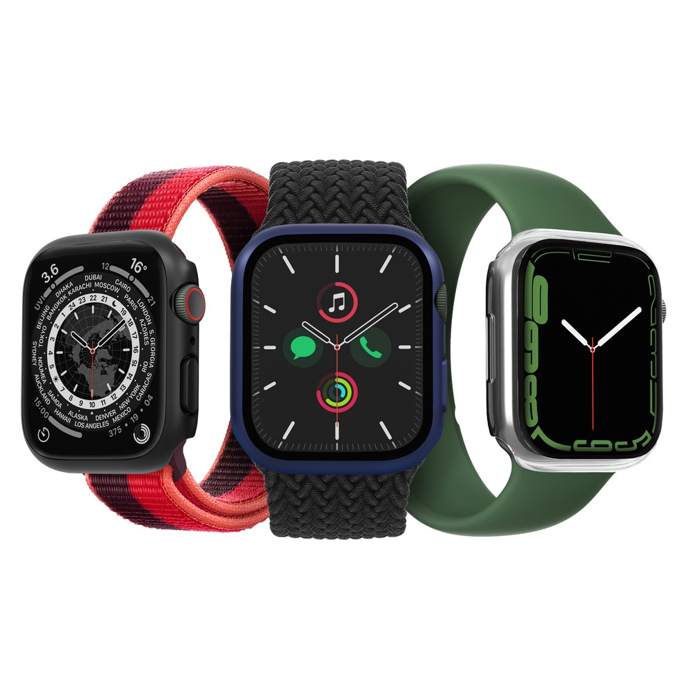 Picture of Apple Watch 45mm Case | Uniq Legion Hybrid Series Case with High Sensitivity Touch 9H Tempered Glass for Apple Watch 45mm (Green)