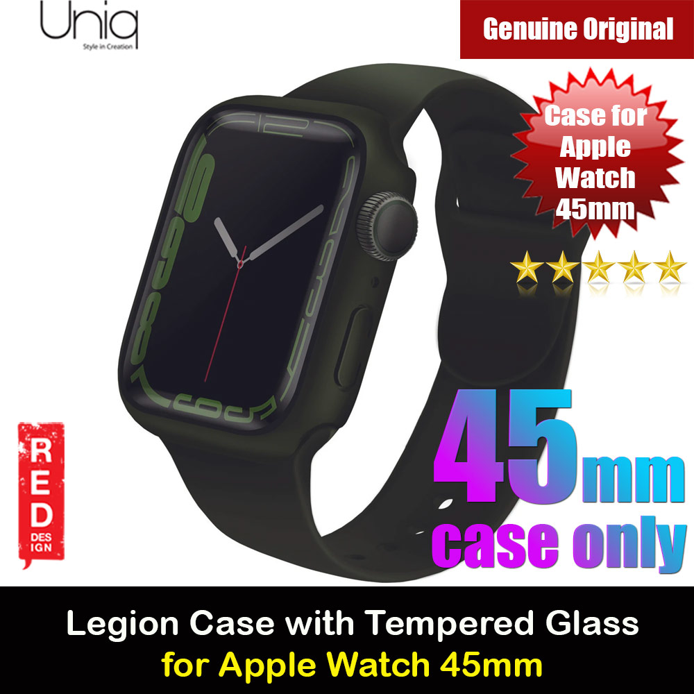 Picture of Uniq Legion Hybrid Series Case with High Sensitivity Touch 9H Tempered Glass for Apple Watch 45mm (Green) Apple Watch 45mm- Apple Watch 45mm Cases, Apple Watch 45mm Covers, iPad Cases and a wide selection of Apple Watch 45mm Accessories in Malaysia, Sabah, Sarawak and Singapore 