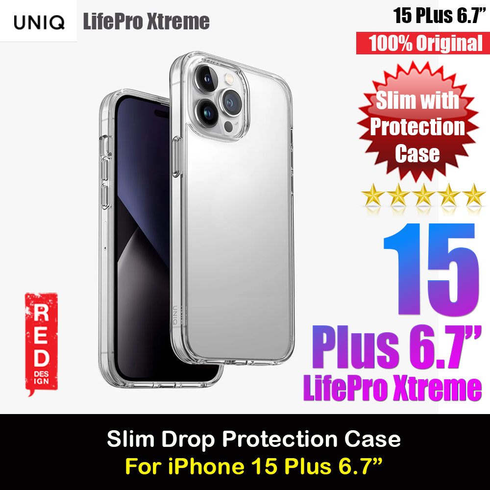 Picture of Uniq LifePro Xtreme Slim Thin Clear Transparent Drop Protection Case for iPhone 15 Plus 6.7 (Clear) Apple iPhone 15 Plus 6.7- Apple iPhone 15 Plus 6.7 Cases, Apple iPhone 15 Plus 6.7 Covers, iPad Cases and a wide selection of Apple iPhone 15 Plus 6.7 Accessories in Malaysia, Sabah, Sarawak and Singapore 