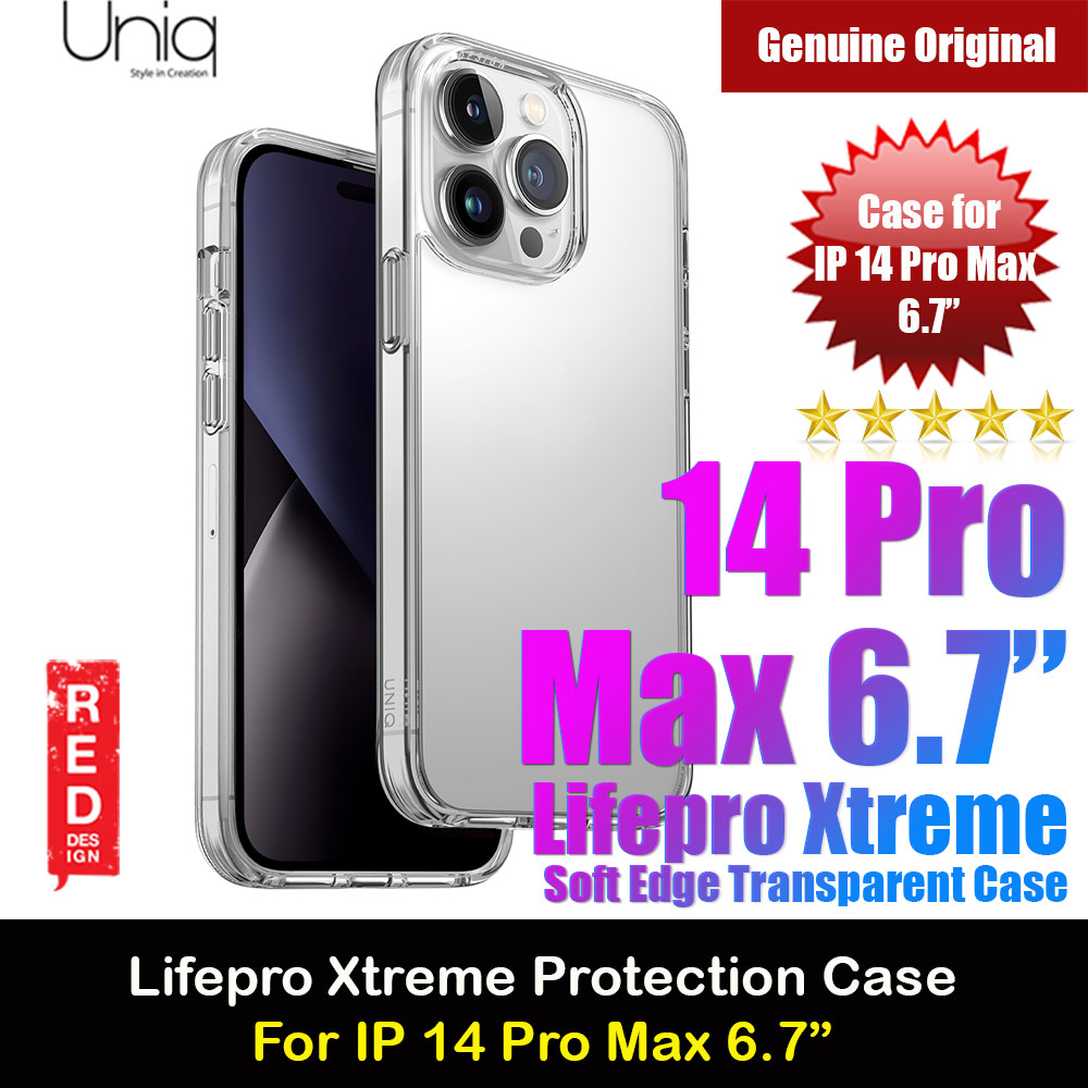 Picture of Uniq LifePro Xtreme Drop Protection Case for iPhone 14 Pro Max 6.7 (Clear) Apple iPhone 14 Pro Max 6.7- Apple iPhone 14 Pro Max 6.7 Cases, Apple iPhone 14 Pro Max 6.7 Covers, iPad Cases and a wide selection of Apple iPhone 14 Pro Max 6.7 Accessories in Malaysia, Sabah, Sarawak and Singapore 