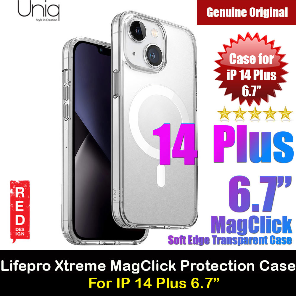 Picture of Uniq MagClick LifePro Xtreme Drop Protection Magsafe Compatible Magnetic Case for iPhone 14 Plus 6.7 (Magsafe Compatible Clear) Apple iPhone 14 Plus 6.7- Apple iPhone 14 Plus 6.7 Cases, Apple iPhone 14 Plus 6.7 Covers, iPad Cases and a wide selection of Apple iPhone 14 Plus 6.7 Accessories in Malaysia, Sabah, Sarawak and Singapore 
