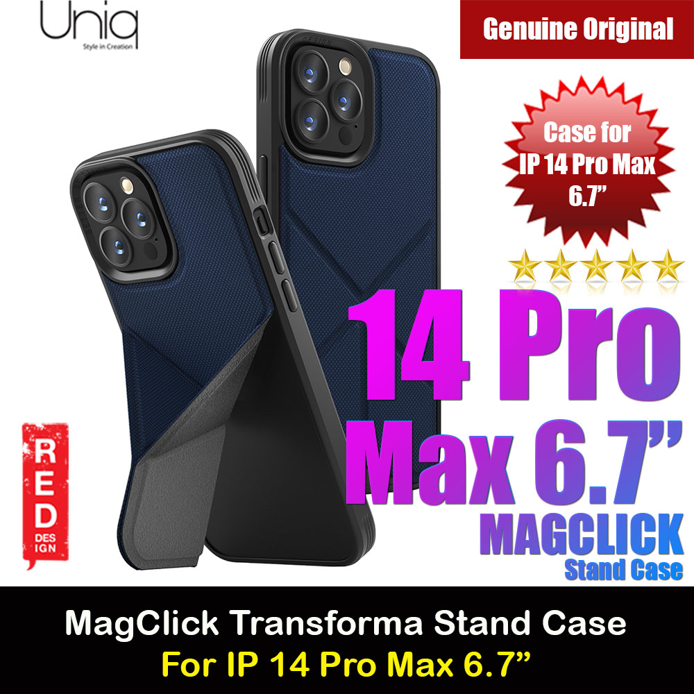 Picture of Uniq MagClick Transforma Drop Protection Stand Case Magsafe Compatible for iPhone 14 Pro Max 6.7 (Electric Blue) Apple iPhone 14 Pro Max 6.7- Apple iPhone 14 Pro Max 6.7 Cases, Apple iPhone 14 Pro Max 6.7 Covers, iPad Cases and a wide selection of Apple iPhone 14 Pro Max 6.7 Accessories in Malaysia, Sabah, Sarawak and Singapore 