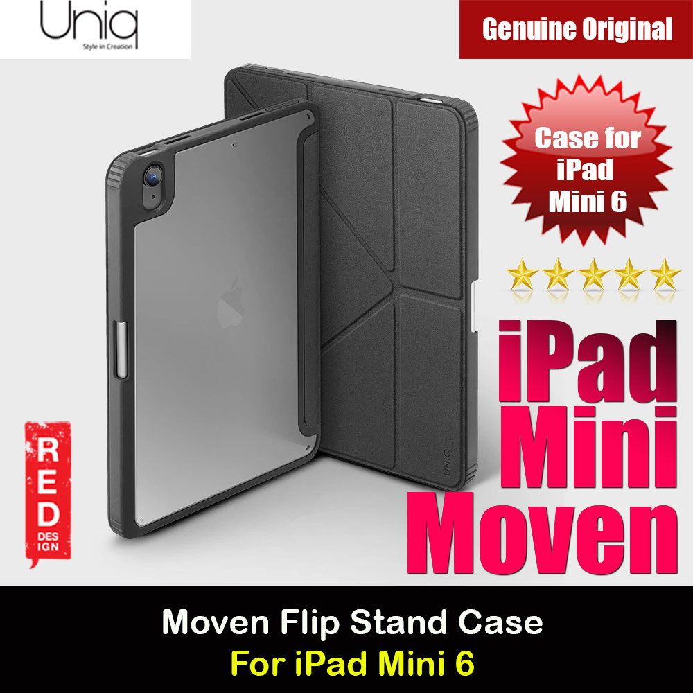 Picture of Uniq Moven Flip Cover Stand Case for Apple iPad Mini 6 (Grey) Apple iPad Mini 6- Apple iPad Mini 6 Cases, Apple iPad Mini 6 Covers, iPad Cases and a wide selection of Apple iPad Mini 6 Accessories in Malaysia, Sabah, Sarawak and Singapore 