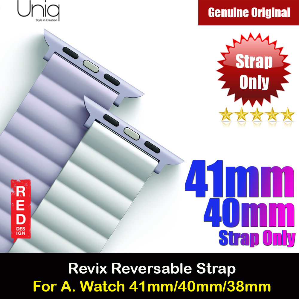 Picture of Uniq Revix Reversible Magnetic Silicone Strap Apple Watch 41mm 40mm 38mm Series 1 2 3 4 5 6 7 SE Nike (Lilac White) Apple Watch 41mm- Apple Watch 41mm Cases, Apple Watch 41mm Covers, iPad Cases and a wide selection of Apple Watch 41mm Accessories in Malaysia, Sabah, Sarawak and Singapore 