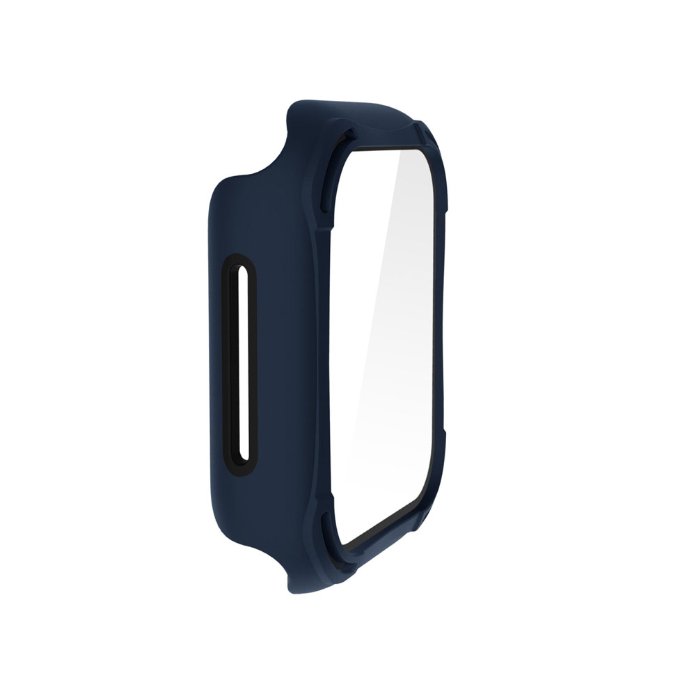 Picture of Apple Watch 40mm Case | Uniq Torres Ultra Tough Hybrid Series Case with High Sensitivity Touch 9H Tempered Glass for Apple Watch 40mm (Blue)