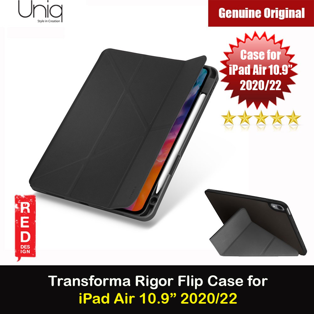 Picture of Uniq Transforma Rigor Protection Flip and Standable Case for Apple iPad Air 10.9 2020 2022 (Grey) Apple iPad Air 10.9 2020- Apple iPad Air 10.9 2020 Cases, Apple iPad Air 10.9 2020 Covers, iPad Cases and a wide selection of Apple iPad Air 10.9 2020 Accessories in Malaysia, Sabah, Sarawak and Singapore 