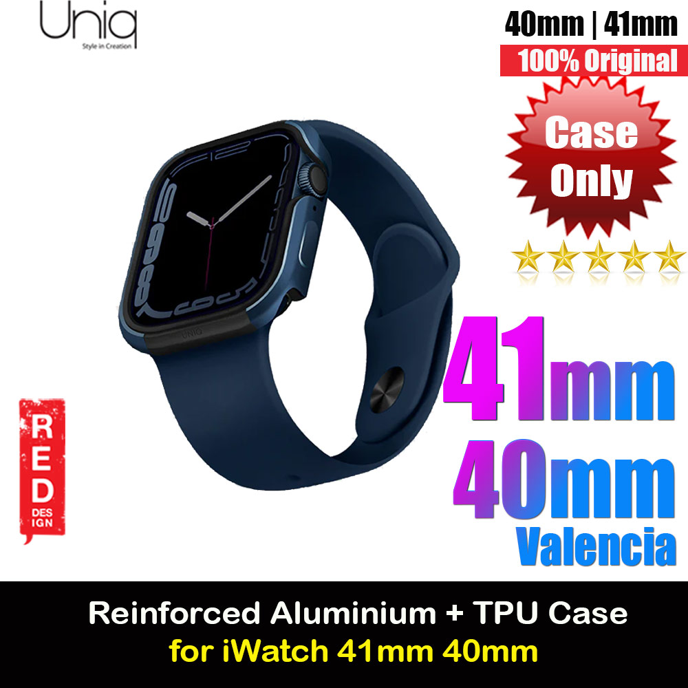 Picture of Uniq Valencia Hybrid Series Case with Reinforced Aluminum TPU Material for Apple Watch 41mm 40mm (Blue) Apple Watch 41mm- Apple Watch 41mm Cases, Apple Watch 41mm Covers, iPad Cases and a wide selection of Apple Watch 41mm Accessories in Malaysia, Sabah, Sarawak and Singapore 