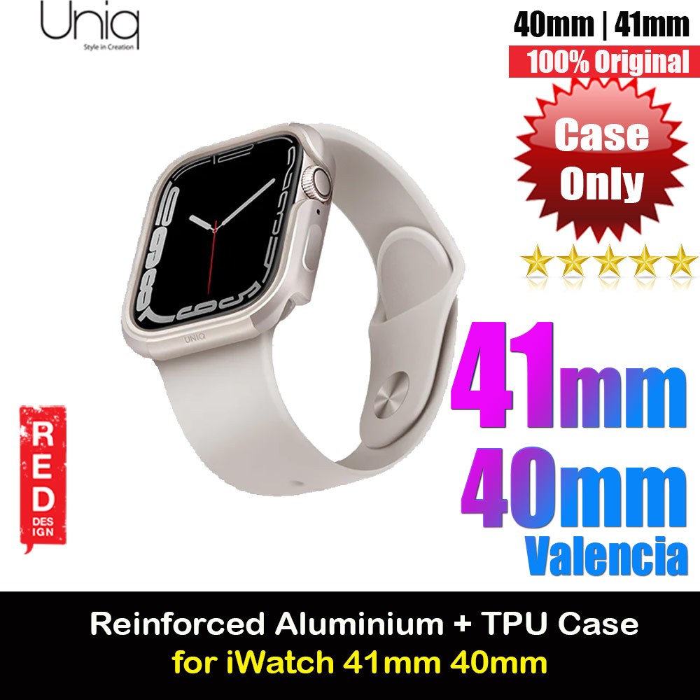 Picture of Uniq Valencia Hybrid Series Case with Reinforced Aluminum TPU Material for Apple Watch 41mm 40mm (Starlight) Apple Watch 41mm- Apple Watch 41mm Cases, Apple Watch 41mm Covers, iPad Cases and a wide selection of Apple Watch 41mm Accessories in Malaysia, Sabah, Sarawak and Singapore 