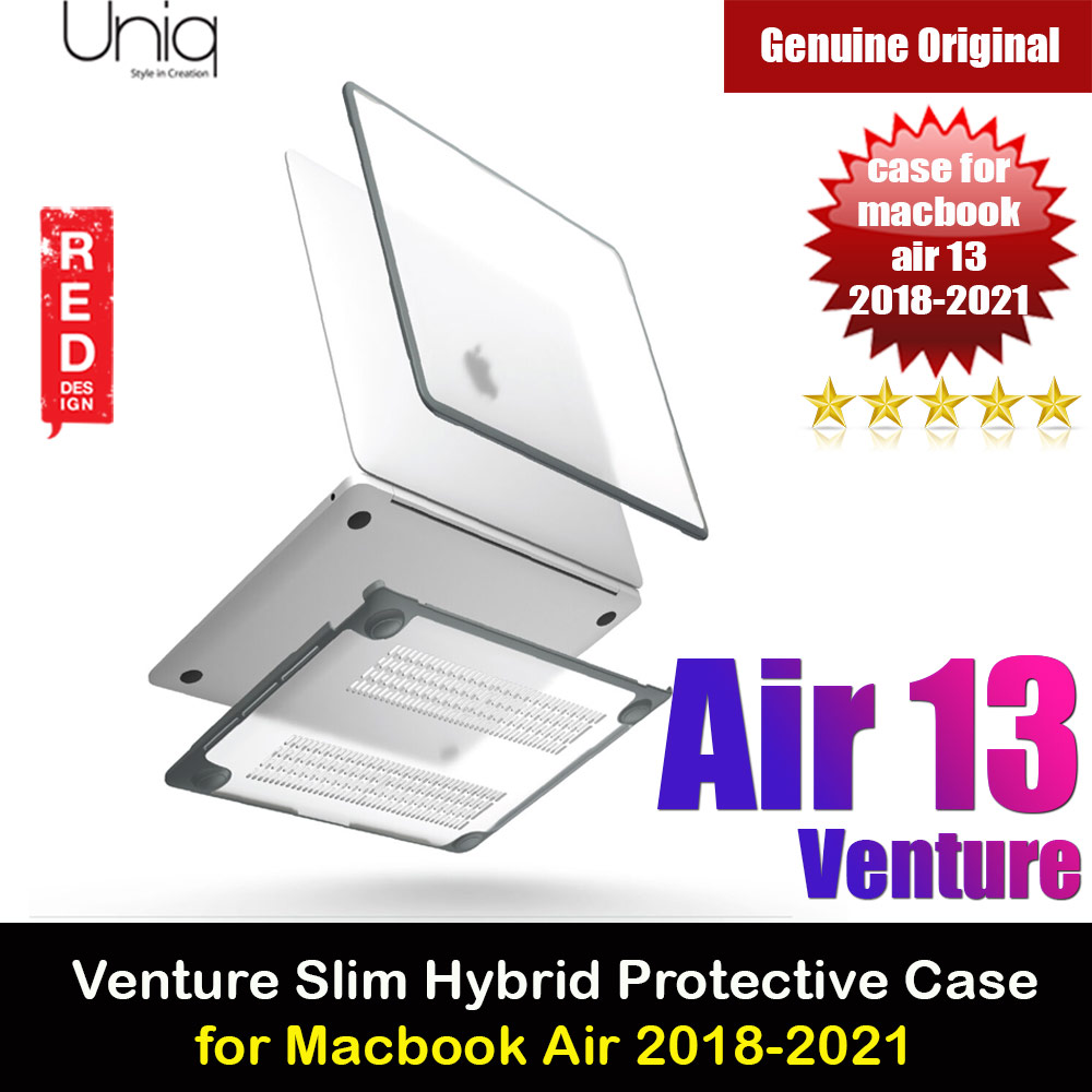 Picture of Uniq Venture Frosted Series Protection Case for Apple Macbook Air 13" 2018 2019 2020 2021 (Matte Clear) Apple MacBook Air 13\" 2020- Apple MacBook Air 13\" 2020 Cases, Apple MacBook Air 13\" 2020 Covers, iPad Cases and a wide selection of Apple MacBook Air 13\" 2020 Accessories in Malaysia, Sabah, Sarawak and Singapore 